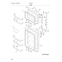 Frigidaire FFTR18D2QS4A door diagram
