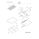 Frigidaire FFTR18D2QS4A shelves diagram