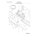 Frigidaire FGHS2355PF6B ice & water dispenser diagram
