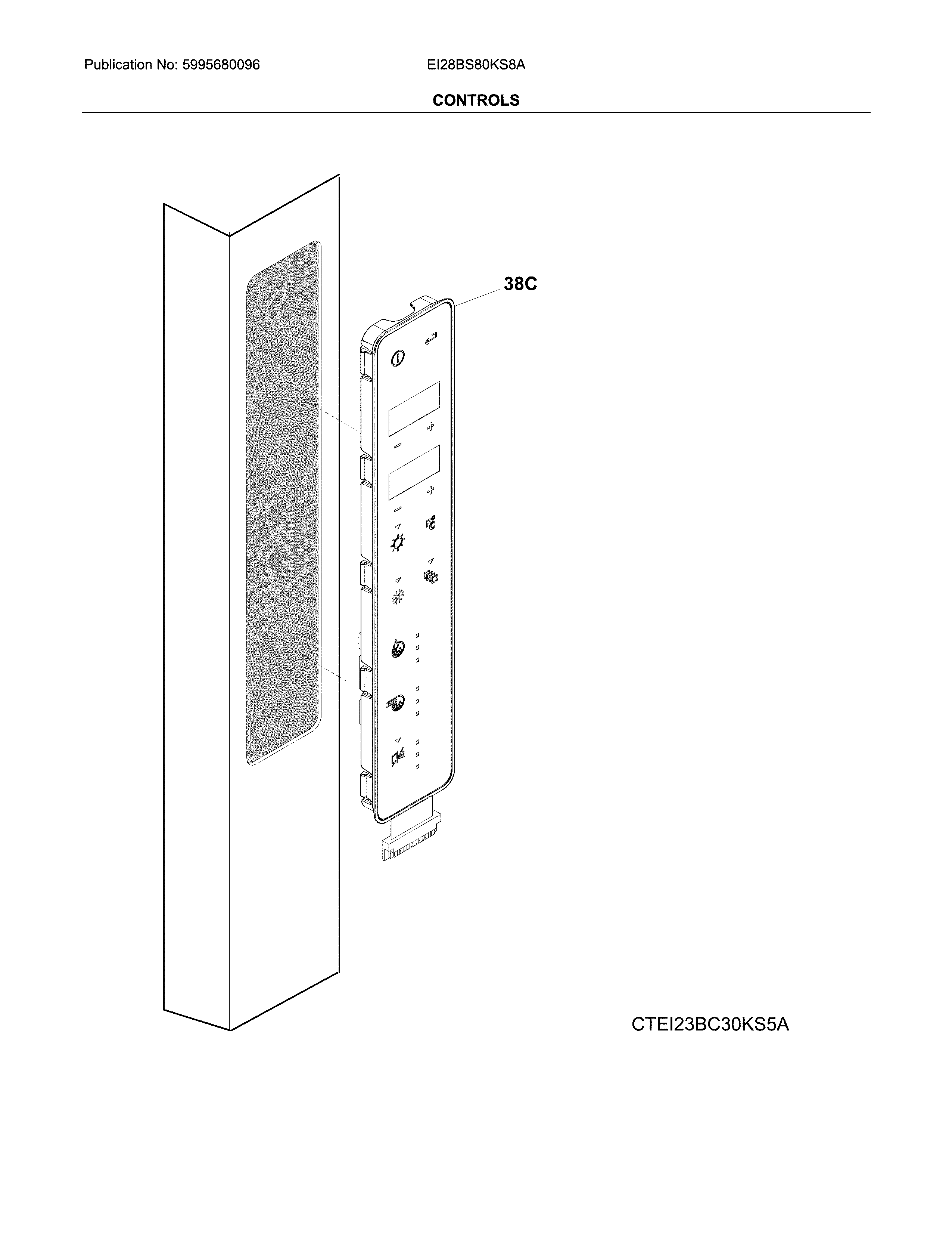 Electrolux EI28BS80KS8A controls diagram