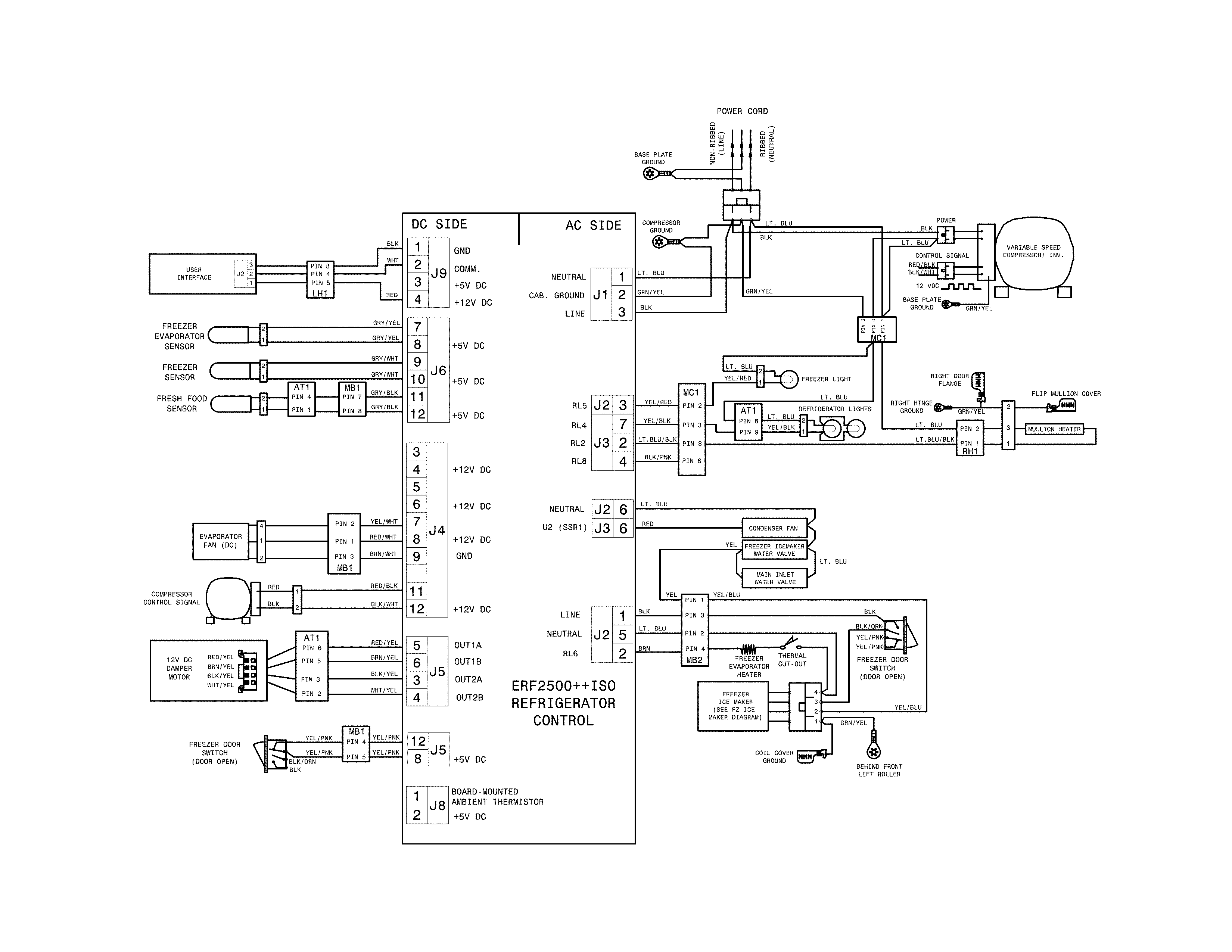 Frigidaire FFHN2740PS8A wiring diagram diagram