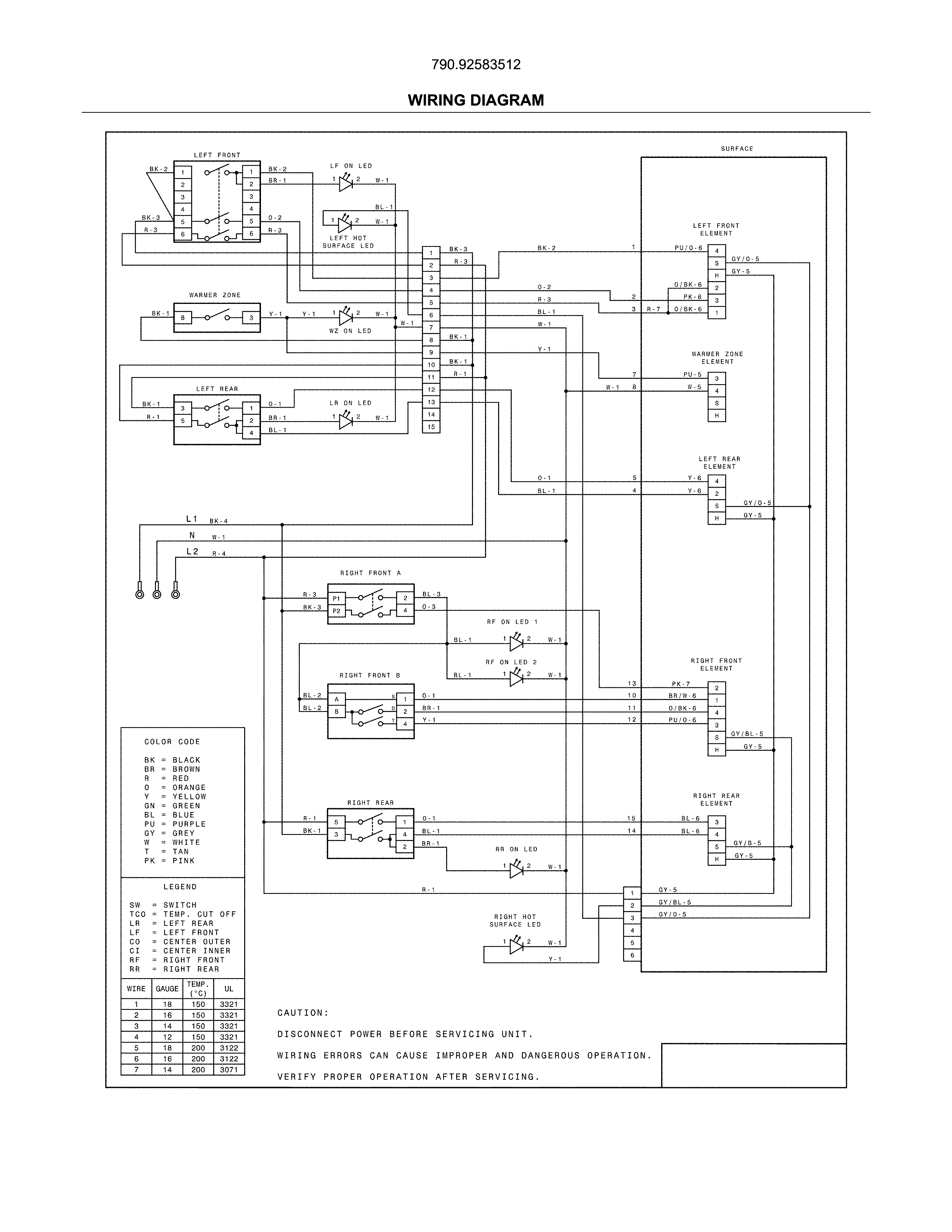 Kenmore Pro 79092583512 wiring diagram diagram