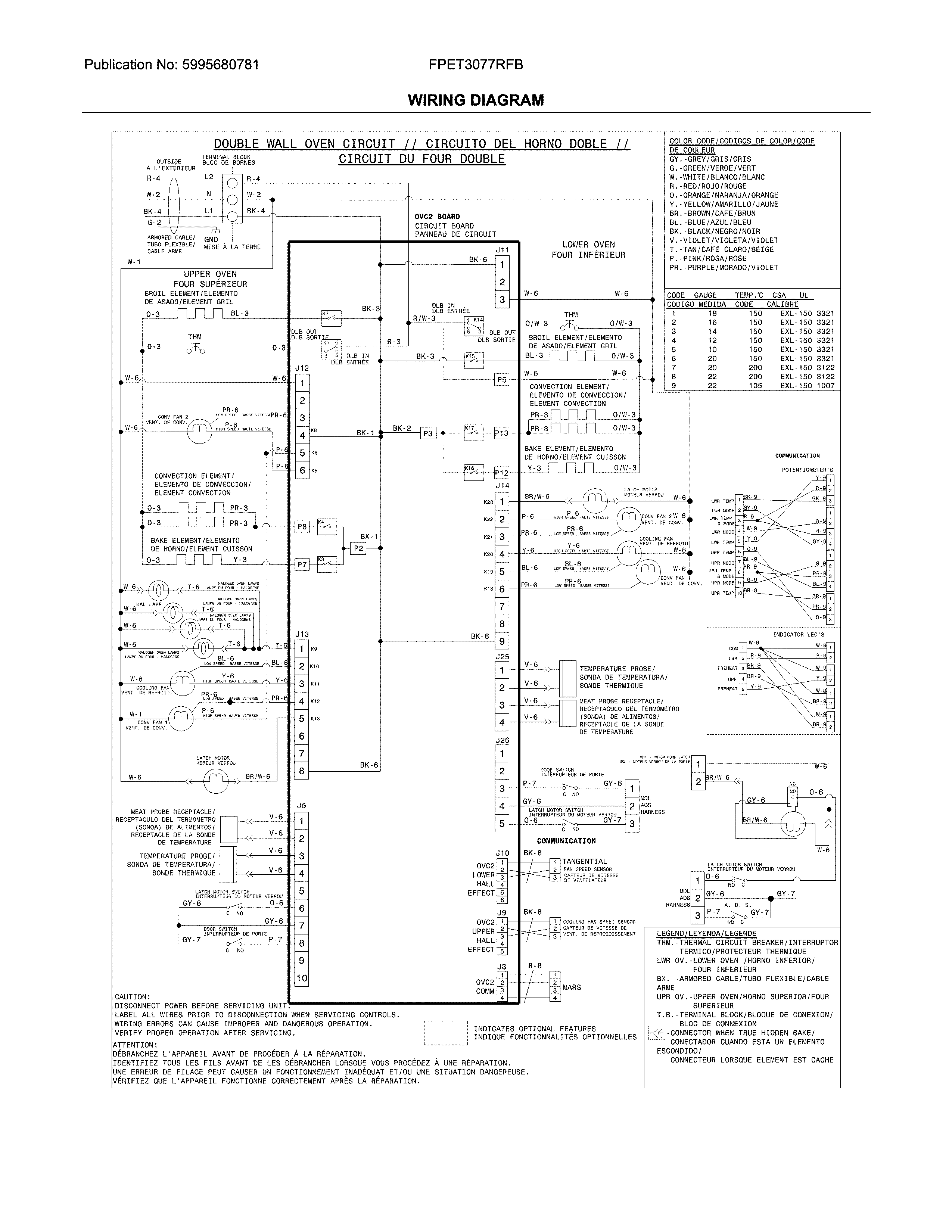Frigidaire FPET3077RFB wiring diagram diagram