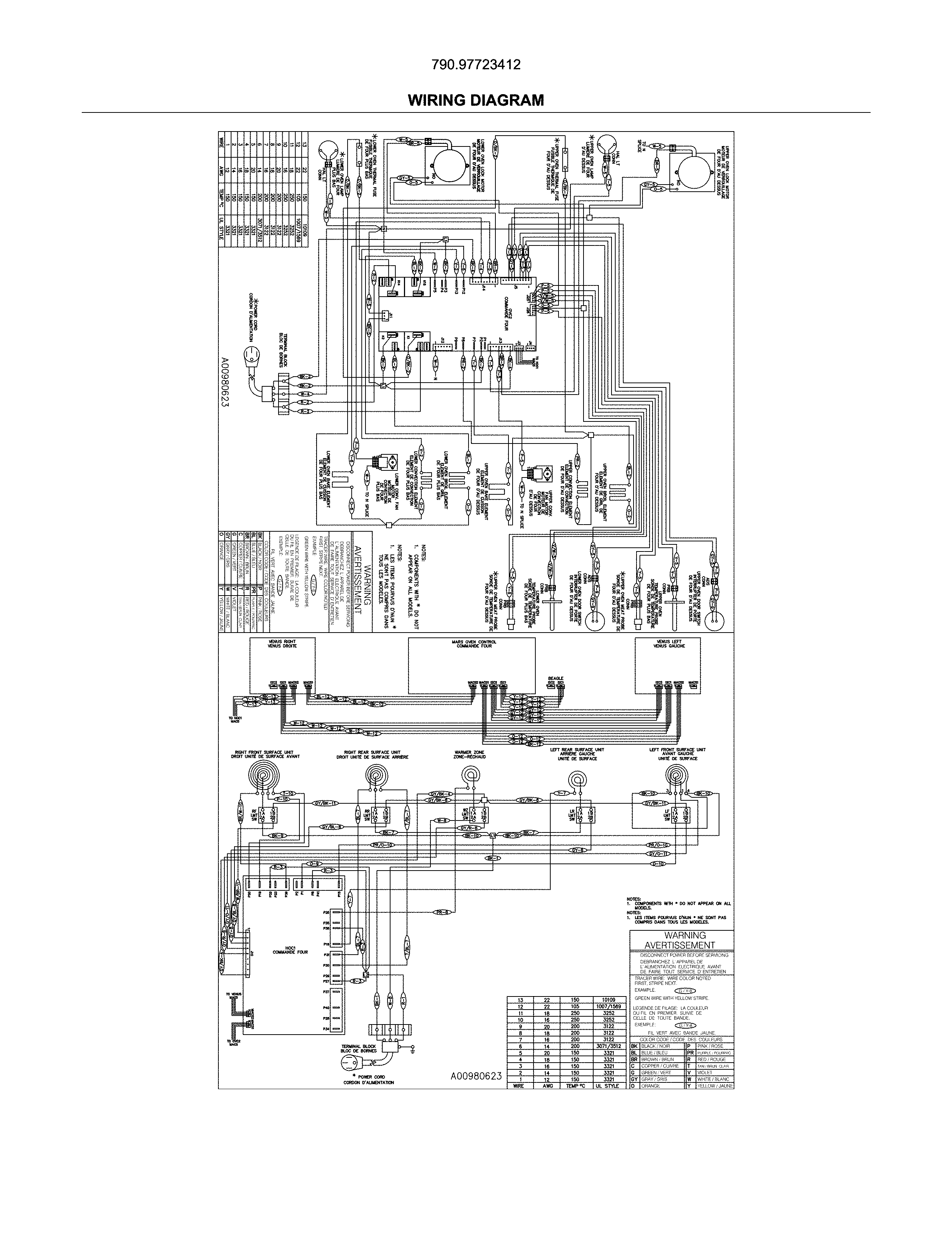 Kenmore Elite 79097723412 wiring diagram diagram