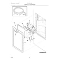 Electrolux EW23BC87SS0 controls & ice dispenser diagram