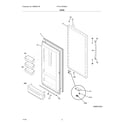 Frigidaire FFVU17F4QWC door diagram