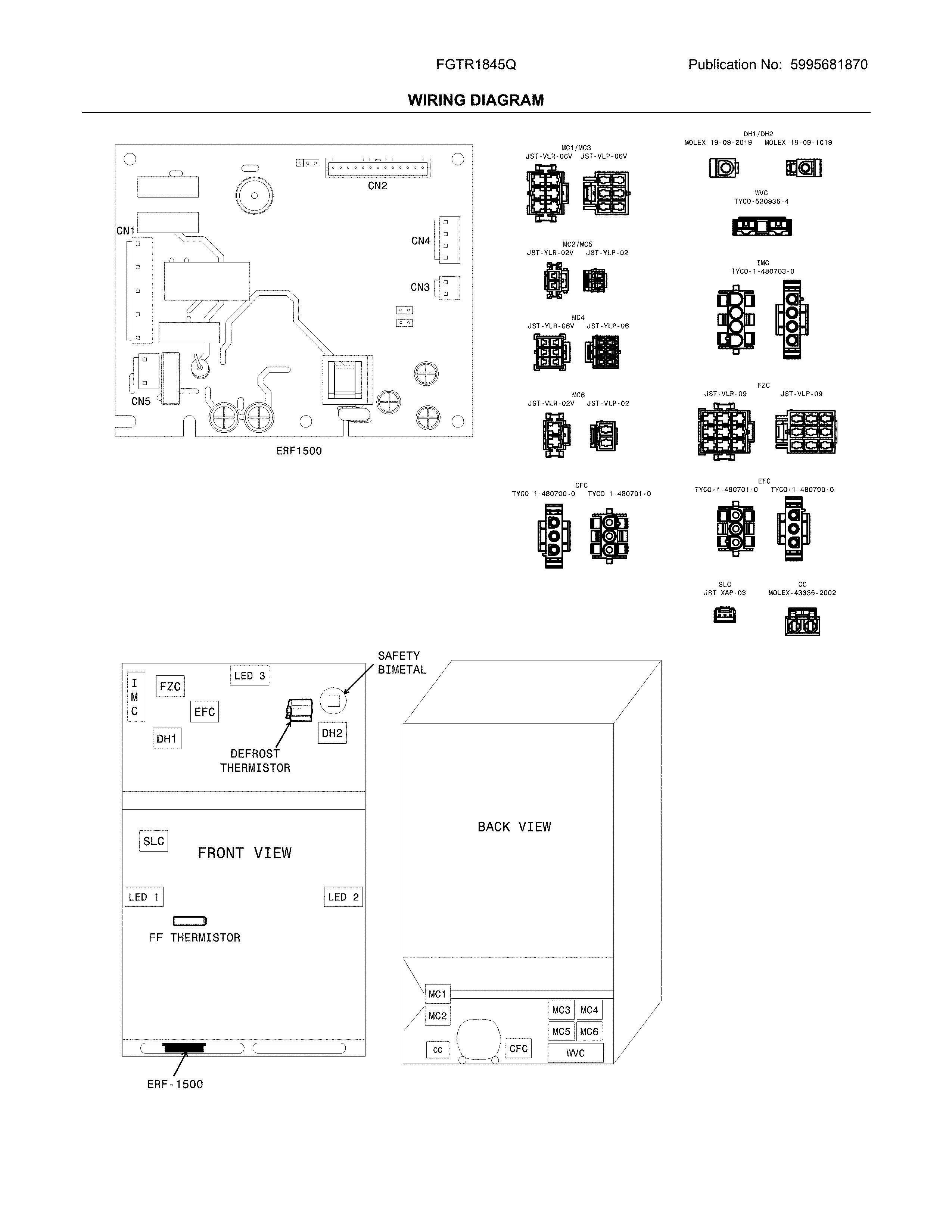 Frigidaire FGTR1845QF3 wiring diagram diagram