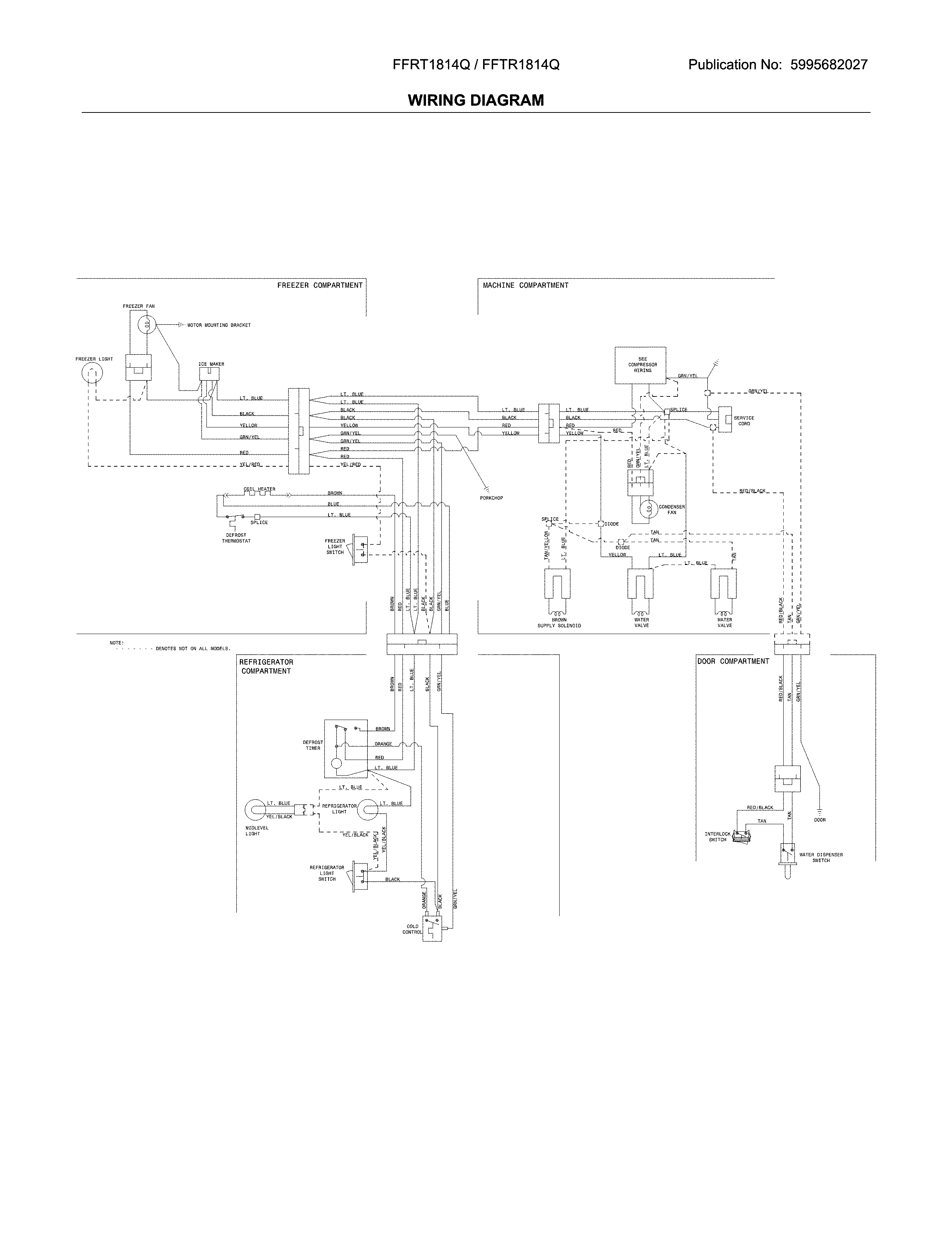 Frigidaire FFTR1814QW7B wiring diagram diagram