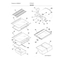 Frigidaire FFTR1821QS7A shelves diagram