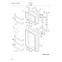 Frigidaire FFHT1831QS6 door diagram