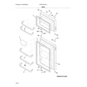 White-Westinghouse WWTR1611SW1 door diagram