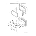 Kenmore Elite 79097993410 oven door diagram