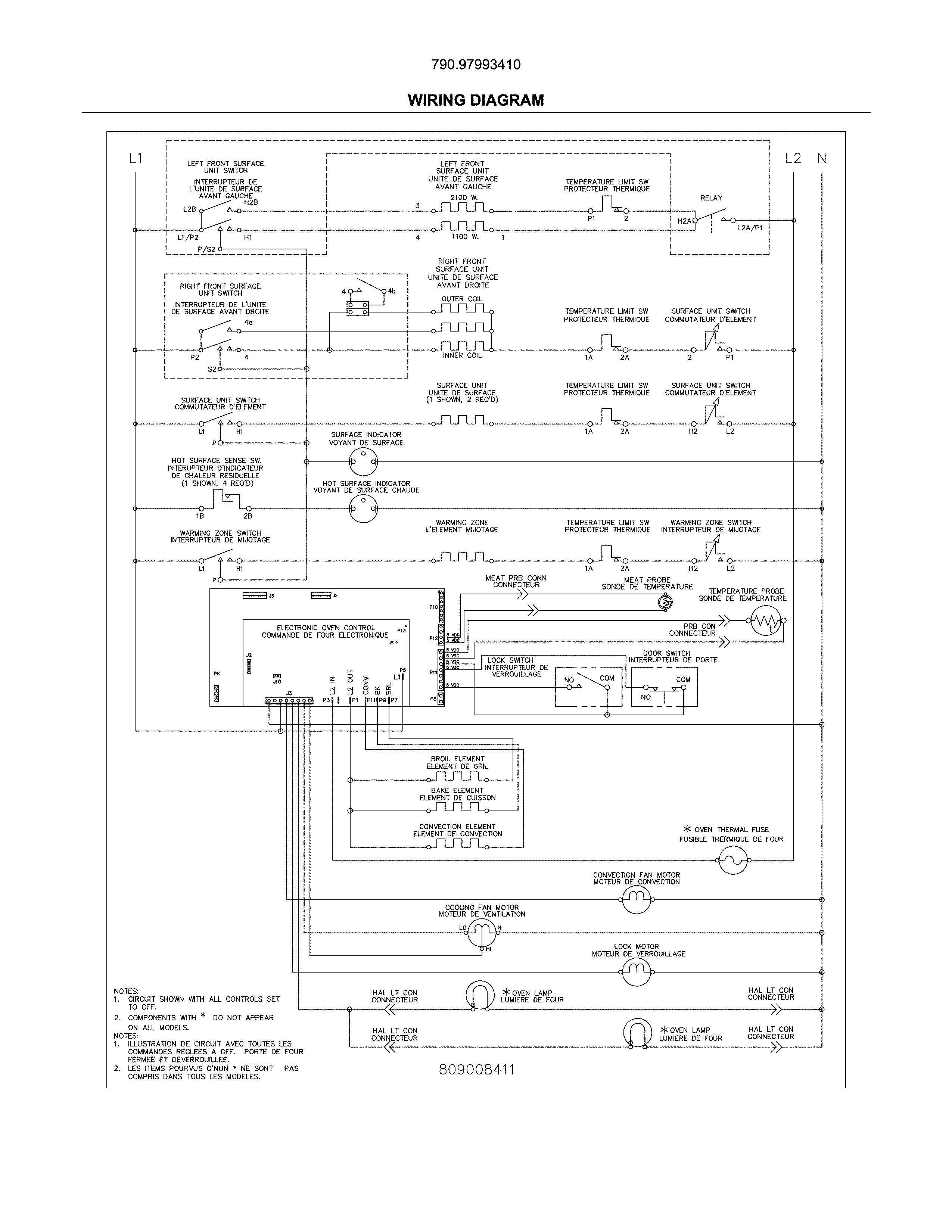 Kenmore Elite 79097993410 wiring diagram diagram