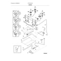 Frigidaire FFGF3023LMG burner diagram