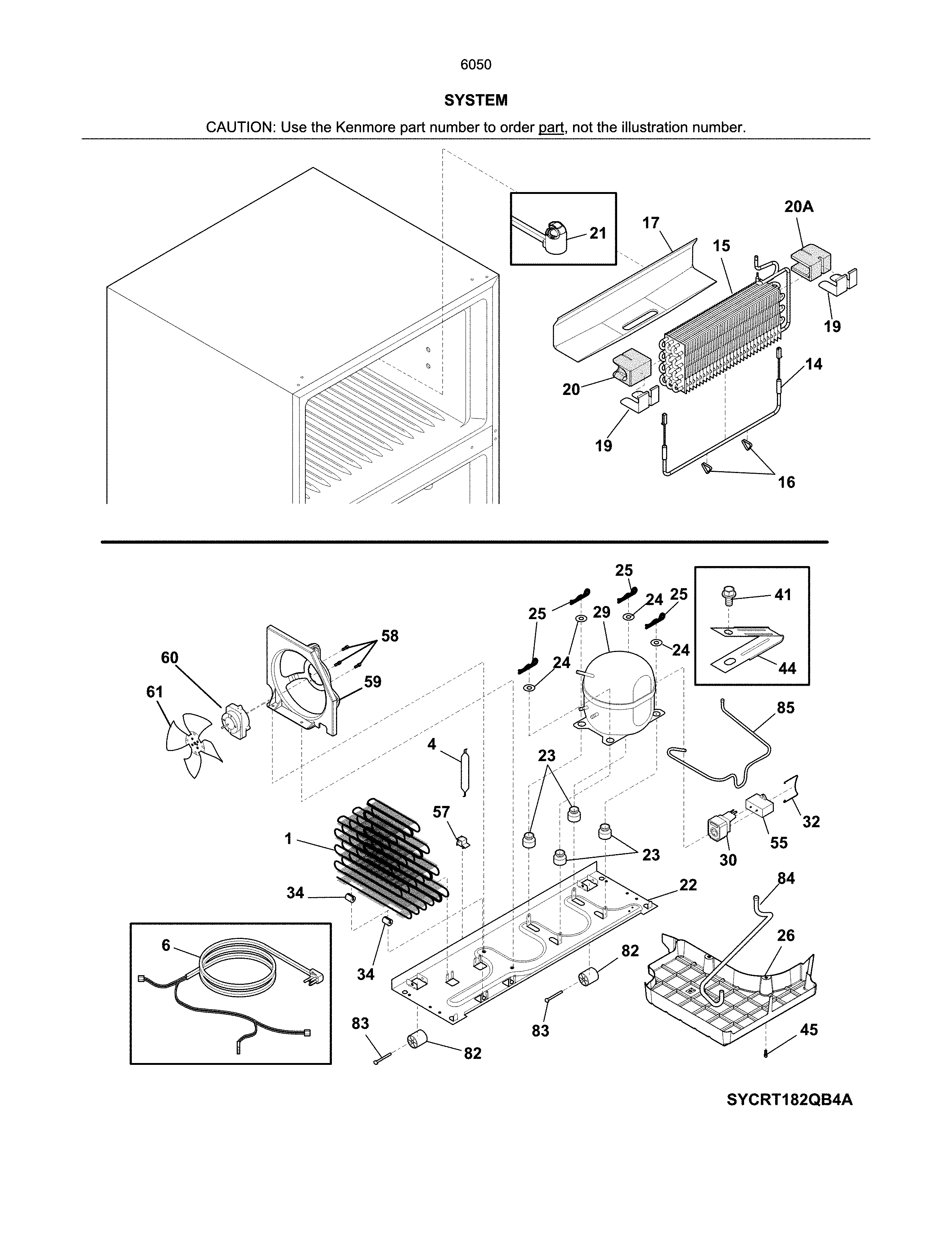 Kenmore 25360502612 system diagram