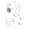 Frigidaire FFFU14F2QWL cabinet diagram