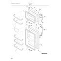 Frigidaire FFTR1814QB9B door diagram