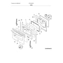 Frigidaire FGGF3030PFE door diagram