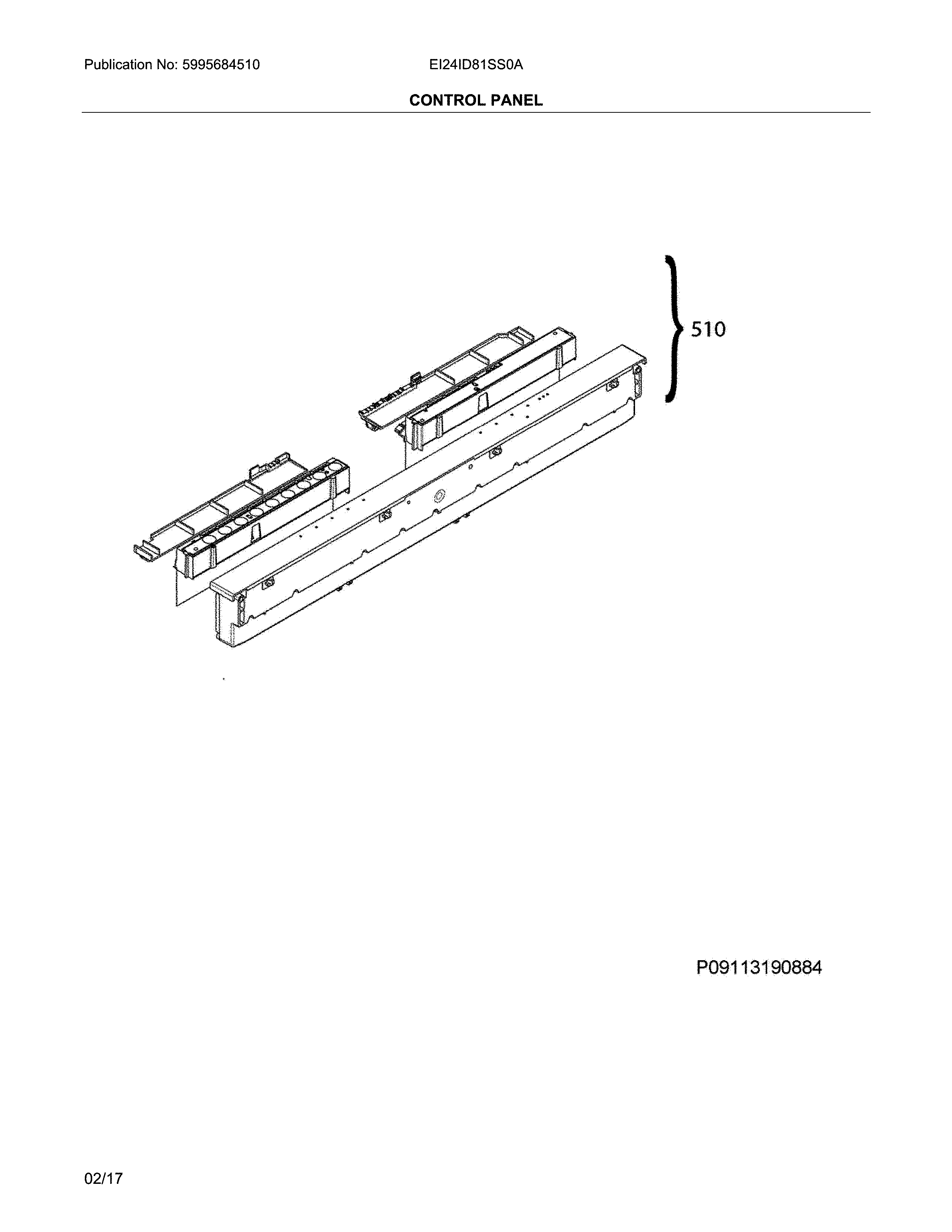 Electrolux EI24ID81SS0A control panel diagram