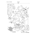 Frigidaire FGEF3058RBB body diagram