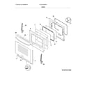 Frigidaire FGGF3035RWD door diagram