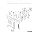Frigidaire FGGF3058RBD door diagram