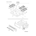 Frigidaire FFGF3056TDA top/drawer diagram