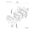 Frigidaire LFGF3054TDA door diagram