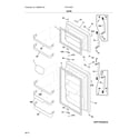 Frigidaire FFHT1832TP0 door diagram