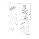 Frigidaire FFHT1832TP0 shelves diagram