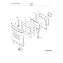 Frigidaire CFEF3053TWA door diagram