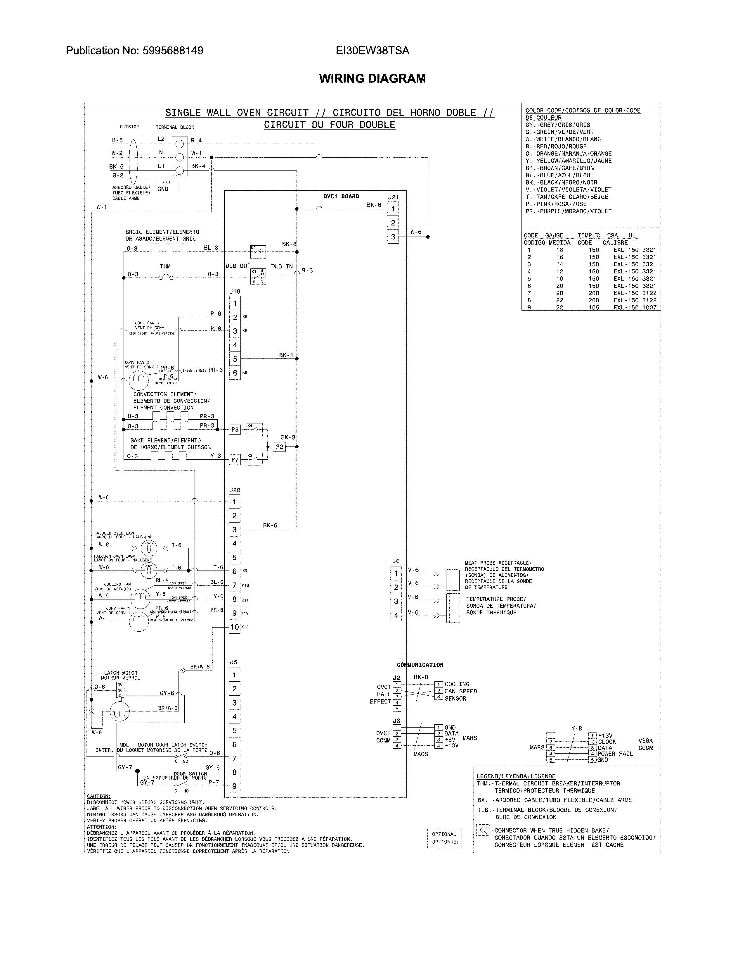 Electrolux EI30EW38TSA wiring diagram diagram