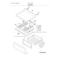 Frigidaire CFEF3014TWB top/drawer diagram