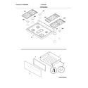 Frigidaire FGGF3036TBA top/drawer diagram