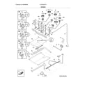 Frigidaire LFGF3054TFA burner diagram