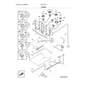 Frigidaire LGGF3044TFA burner diagram