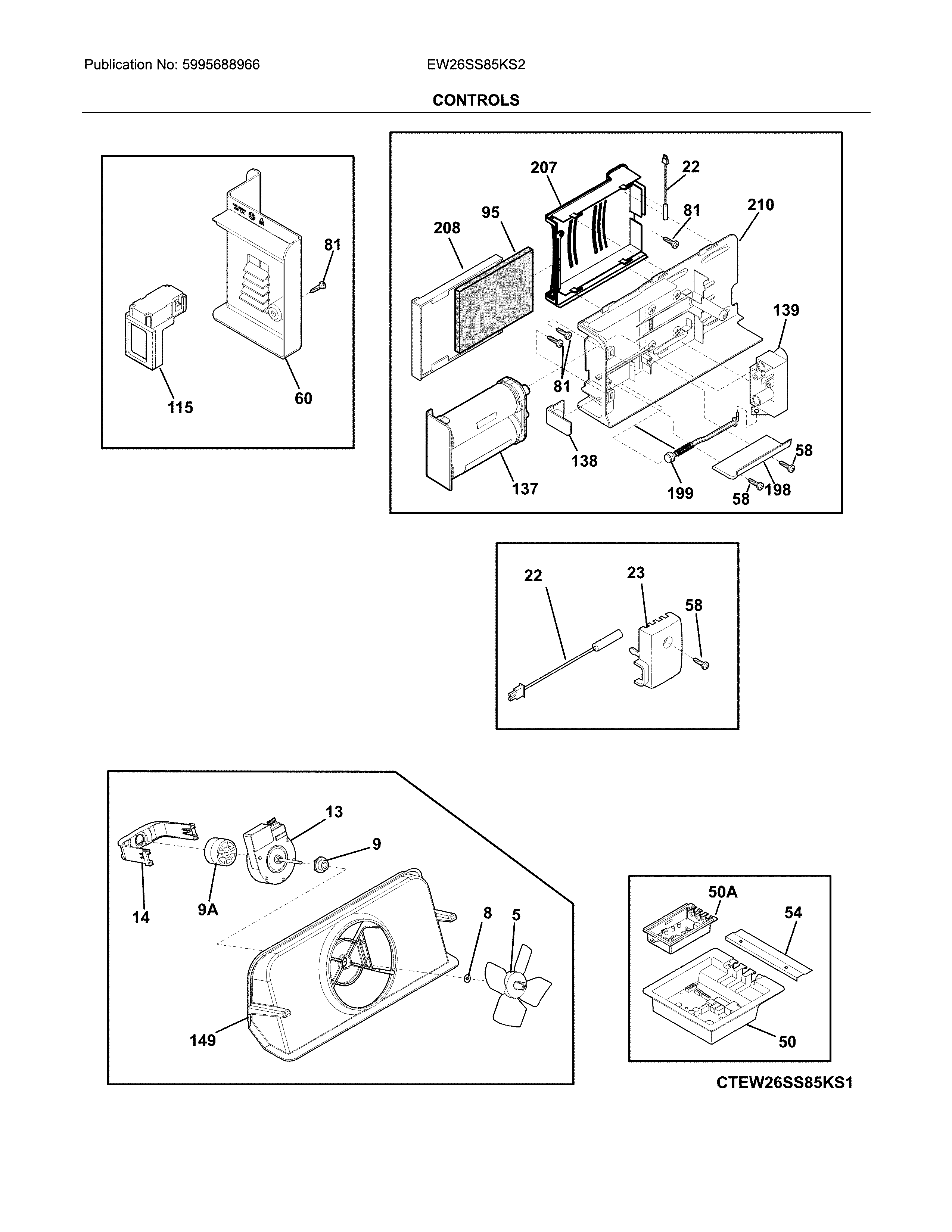Electrolux EW26SS85KS2 controls diagram