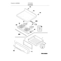 Frigidaire CFEF3024RSB top/drawer diagram