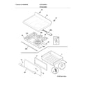 Frigidaire CGEF3035RWD top/drawer diagram