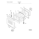 Frigidaire CGEF3035RWD door diagram