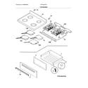 Frigidaire FFIF3054TDA top/drawer diagram