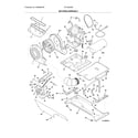 Frigidaire FFLG2022MW0 motor/blower/belt diagram