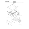Frigidaire FFEF3018LMM top/drawer diagram