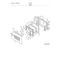 Frigidaire FFED3026TWA door diagram