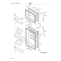 Frigidaire FGTR1842TE0 door diagram