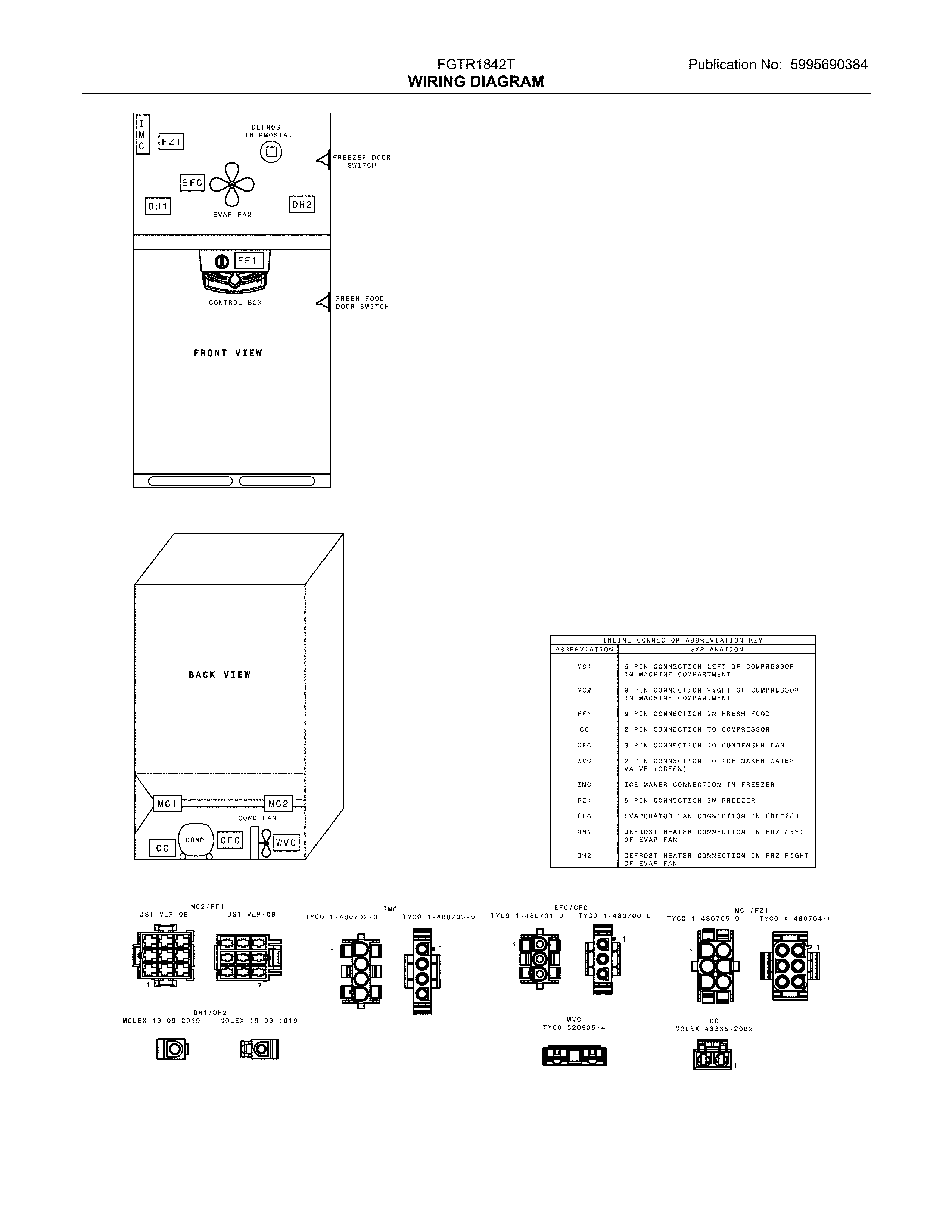 Frigidaire FGTR1842TE0 wiring diagram diagram