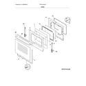 Frigidaire FFEF3018LBK door diagram