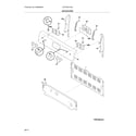 Frigidaire CFEF3051TSA backguard diagram