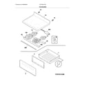 Frigidaire CFEF3051TSA top/drawer diagram