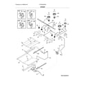 Frigidaire FFGS3025PSK burner diagram